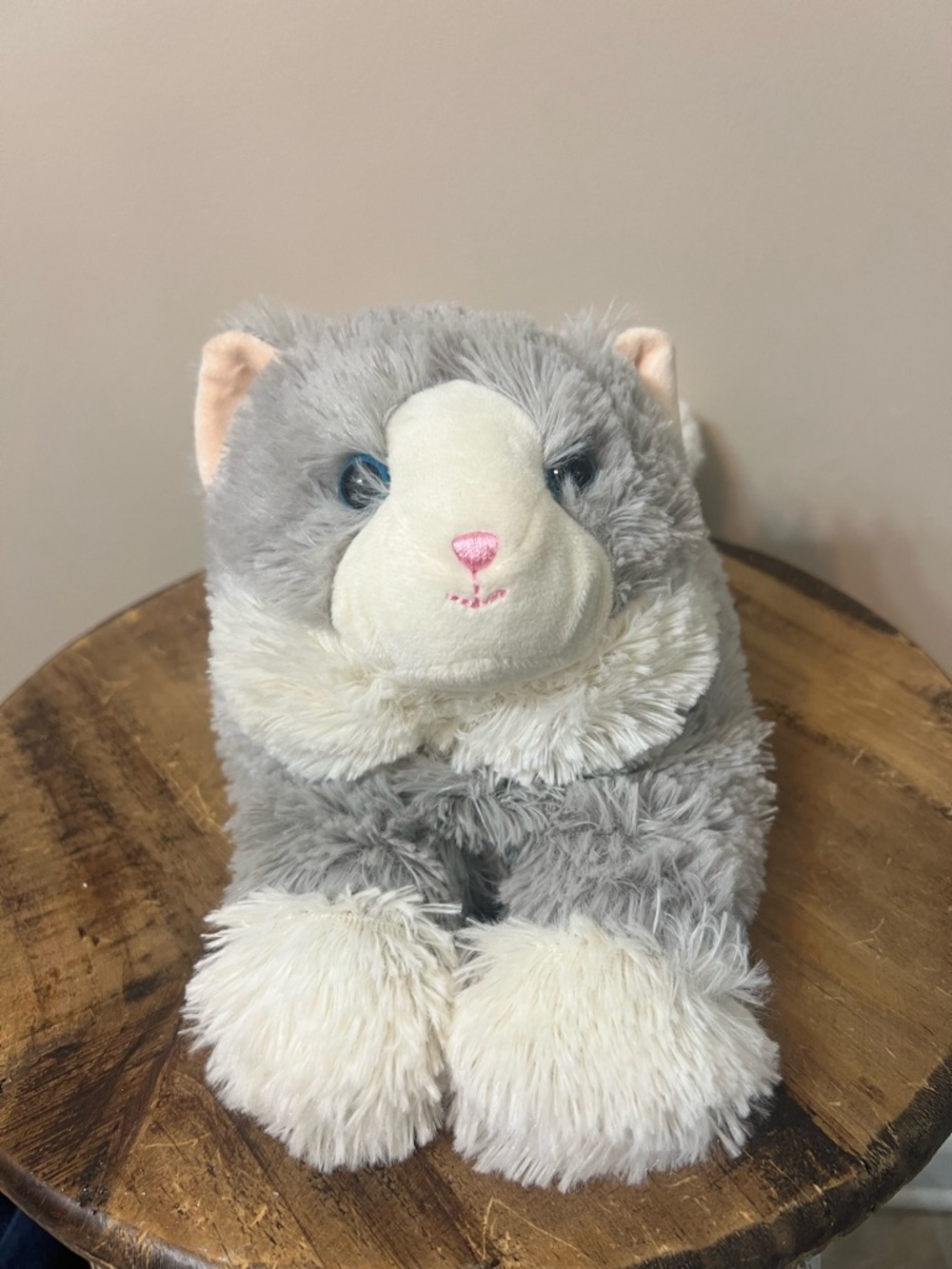 Laying Down Gray Cat Warmies
